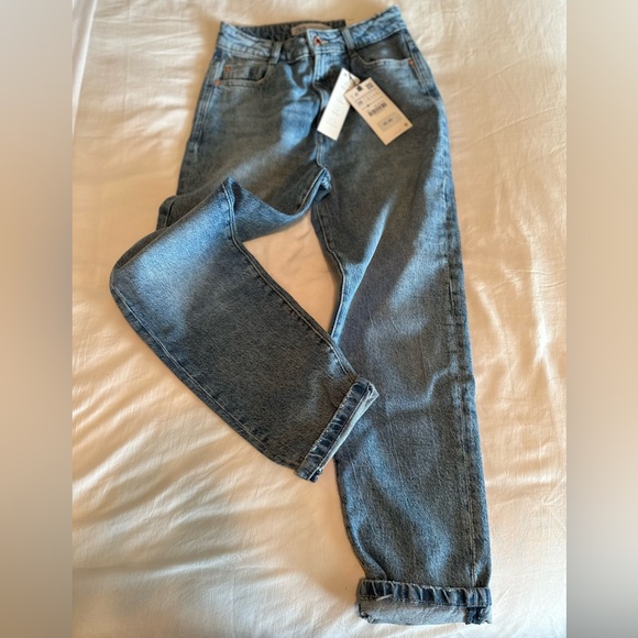 Zara Jeans Nwt Brand Zara Usa 4 High Rise Slim Mom Leg Condition
